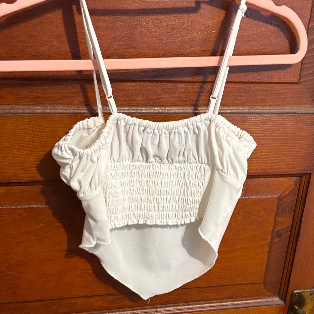 Urban Outfitters Cream Ruched Camisole - Picture 3 of 3